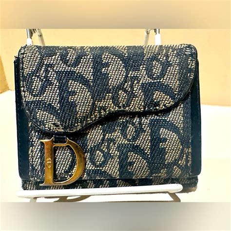 dior small saddle wallet|dior saddle denim.